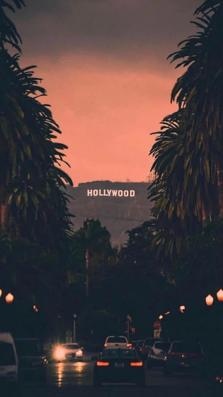 Hollywoodzki iPhone, Los Angeles ulica Tapeta na telefon HD