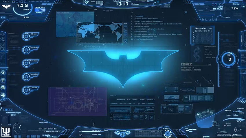Yarasa Bilgisayarı - Motor / Canlı, Batman Canlı HD duvar kağıdı