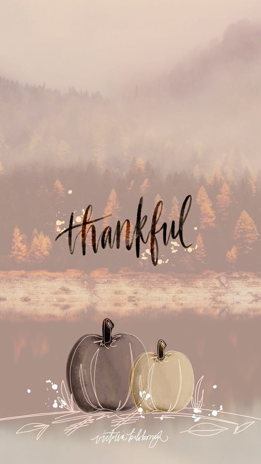 Download Thanksgiving Aesthetic Illustrations Wallpaper  Wallpaperscom