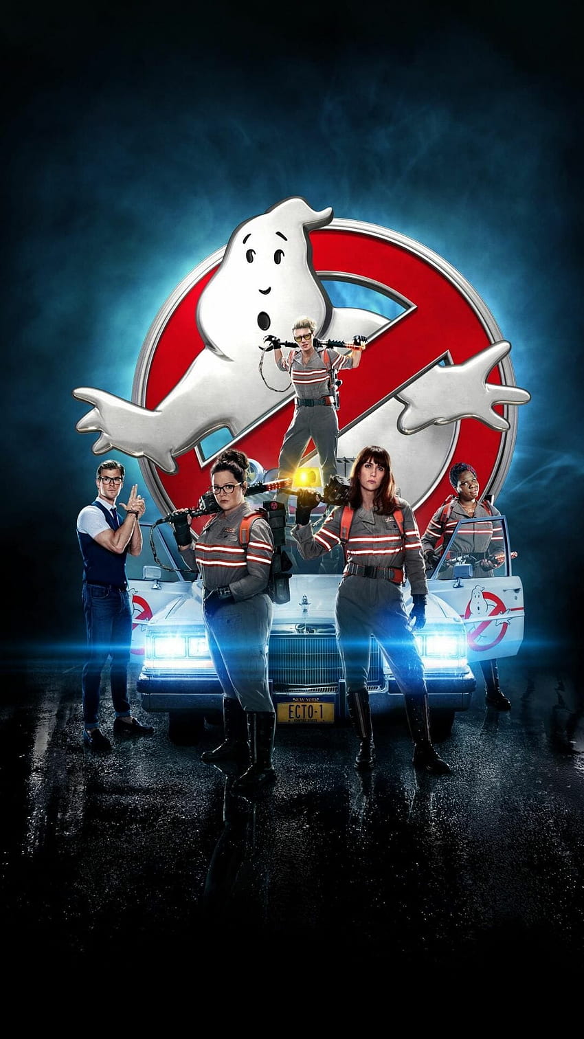 ܓ90 Ghostbusters (2016) Phone . Movies in 2019 - Android / iPhone Background (png / jpg) (2022), Ghostbusters Logo HD phone wallpaper