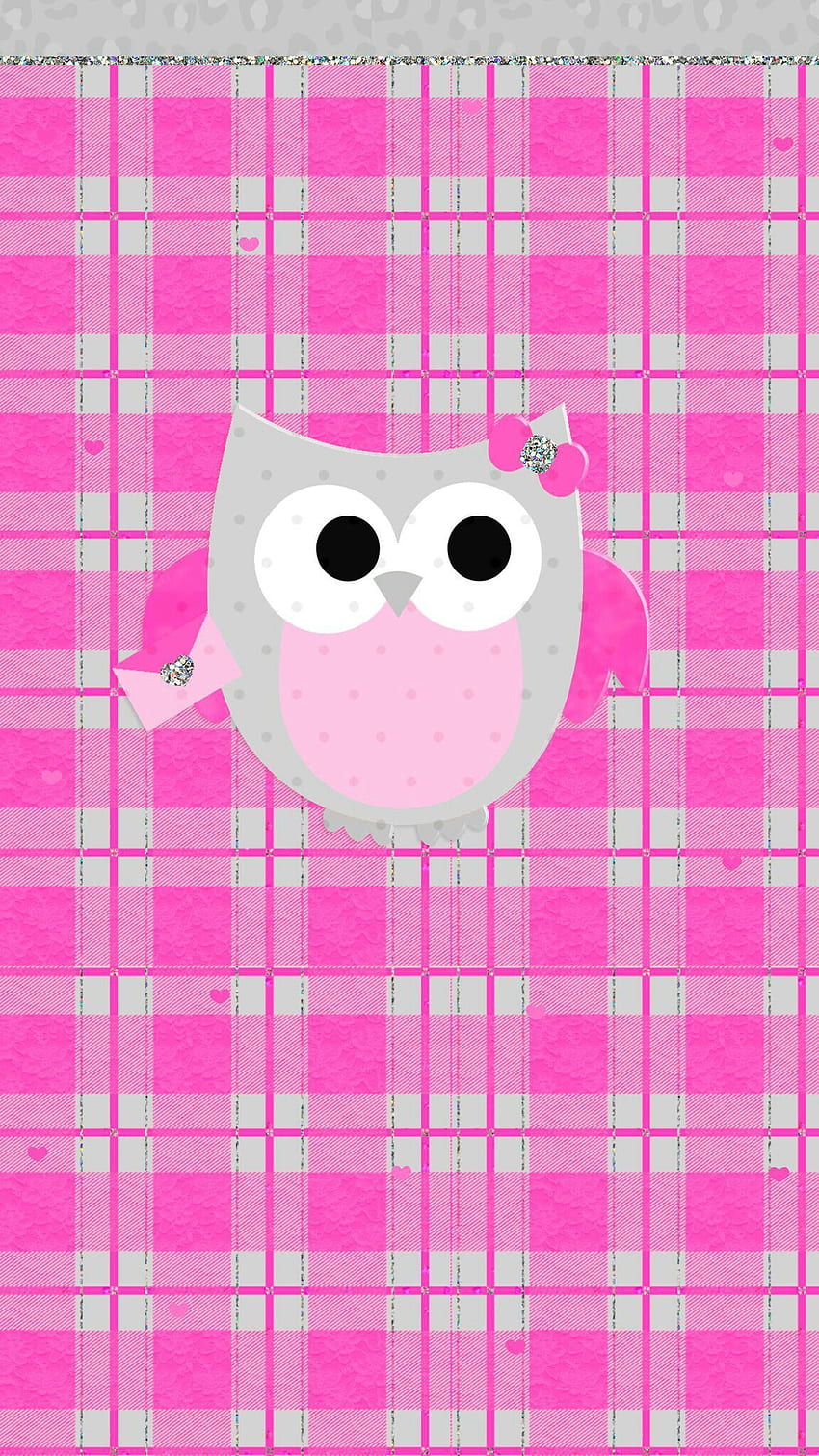 Pink owl cute. Owls . Owl , Owl Pattern HD phone wallpaper