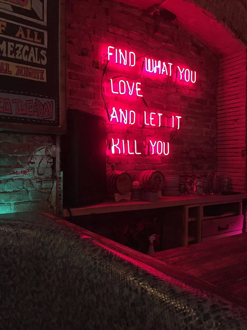 Die Young Love Insegne al neon Love Neon Sign - Find, Neon Quotes Sfondo del telefono HD