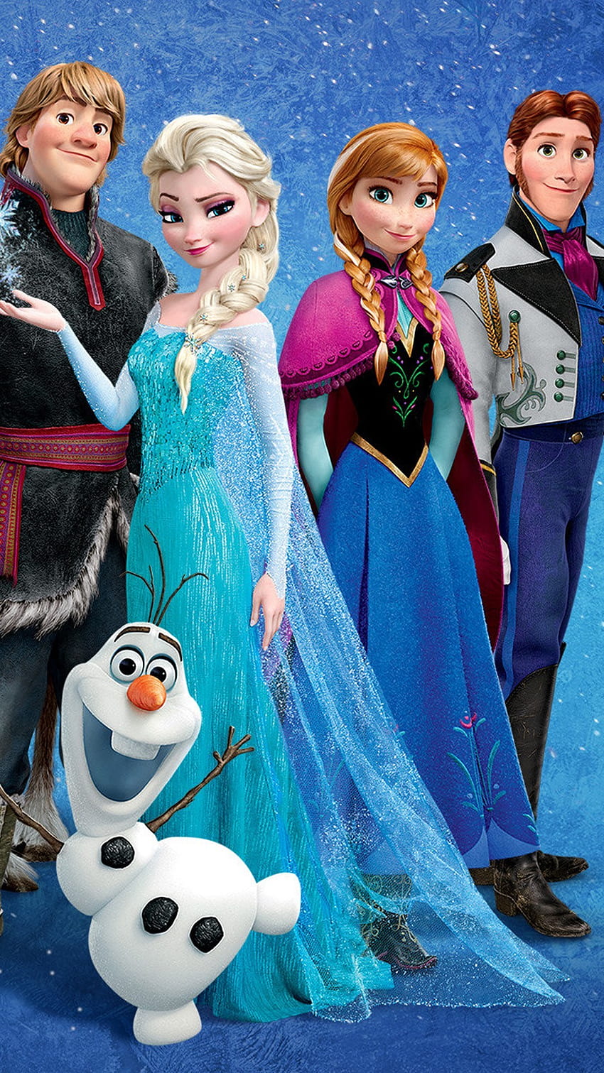 Frozen iPhone 6 plus -2014 Navidad Disney Anna Elsa Kristoff Hans Olaf fondo de pantalla del teléfono