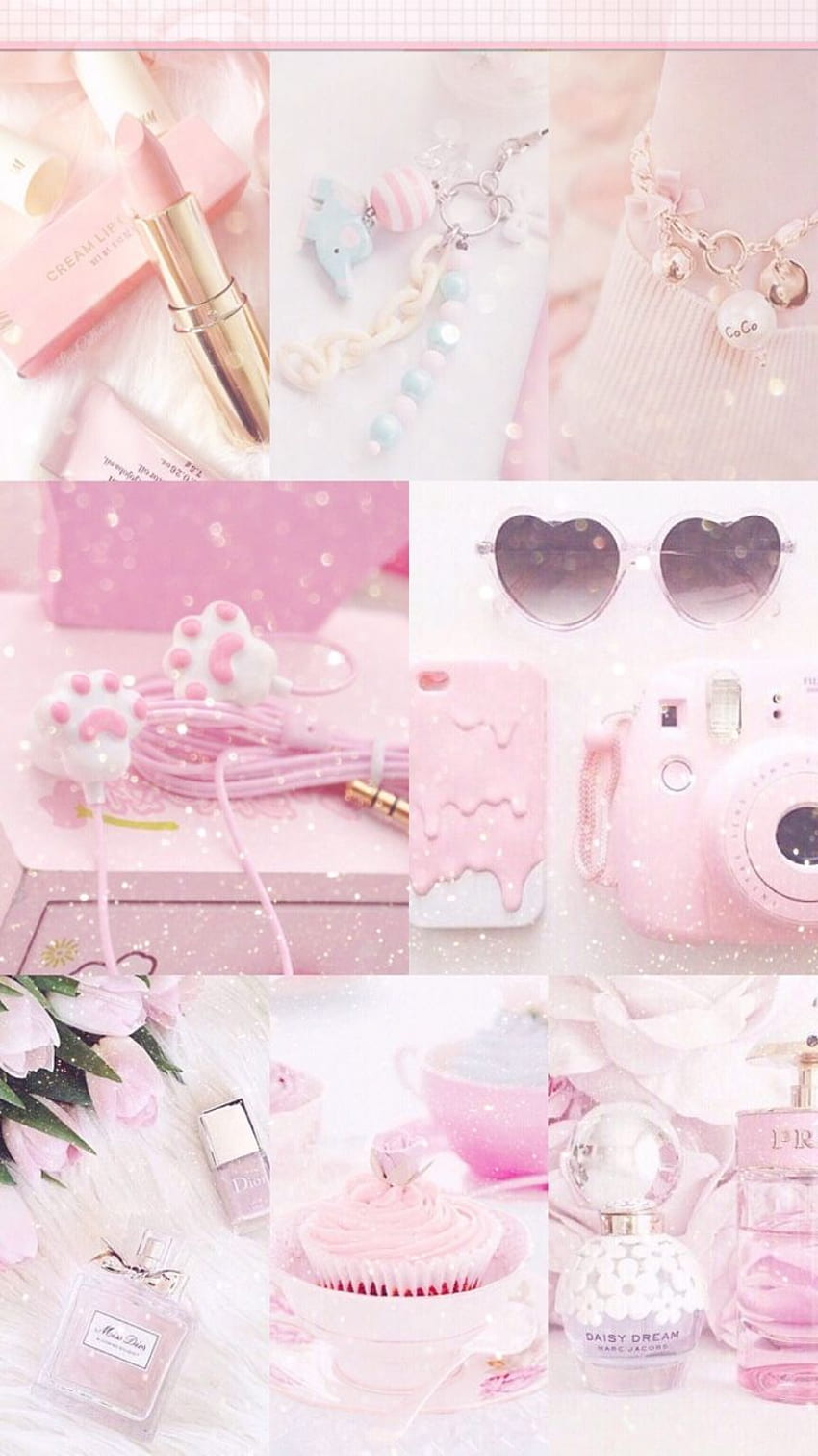 pastel makeup - Pink girly, Pink iphone, iPhone beauty HD phone wallpaper