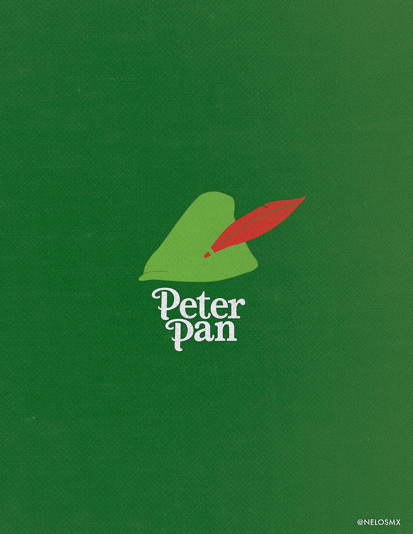 Póster de película minimalista: Peter Pan. Cartel de película minimalista, Peter pan, Peter pan, película minimalista de Disney fondo de pantalla del teléfono