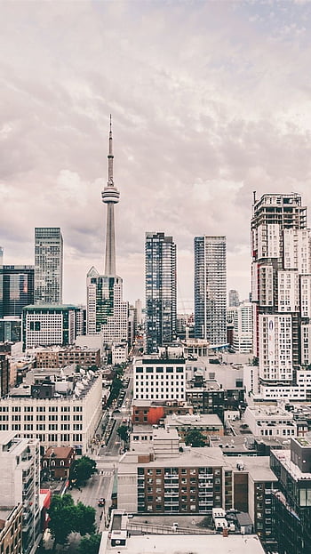 CN Tower, City, Street, Skyscrapers, Toronto, Ontario, Canada IPhone 8 7 6  6S , Background HD phone wallpaper | Pxfuel