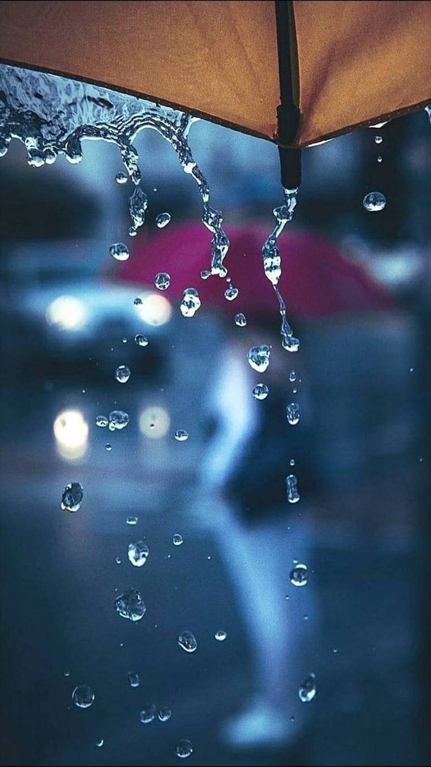 빗방울. 이슬 그래피티, 비, 비오는 날 그래피티, 커피비 HD 전화 배경 화면