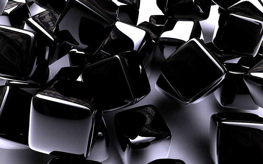 Shiny Black, Black Gloss HD wallpaper