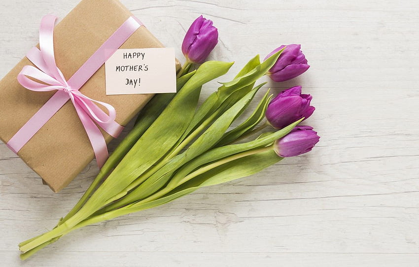 Flowers flowers gift box mothers day, Mother's Day Flowers HD wallpaper ...