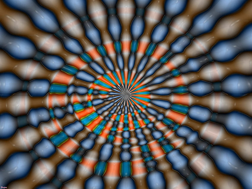Abstrakt, bunt, bunt, Kreis, Illusion, Schale, optische Täuschung HD-Hintergrundbild