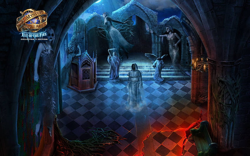 Mystery Tales 5 - Eye of the Fire05, hidden object, fun, video games, cool, puzzle HD wallpaper