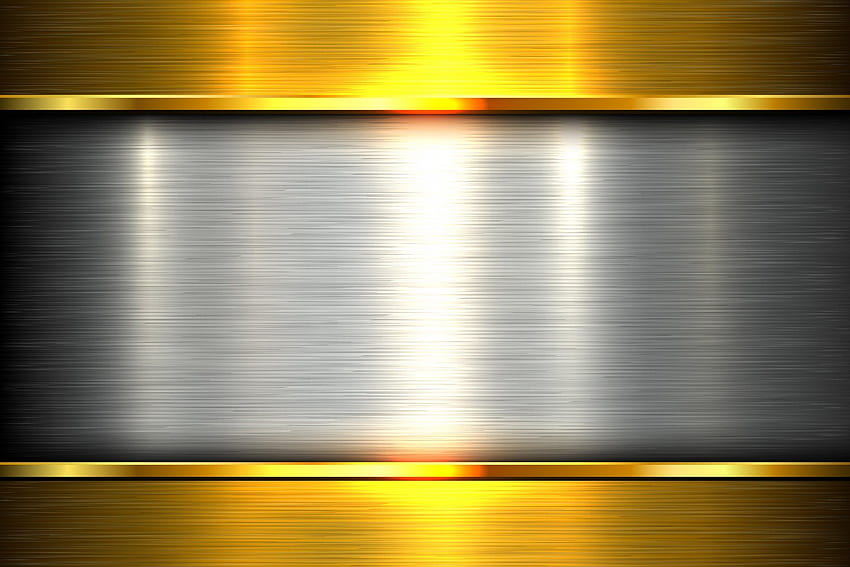 Gold Steel Metal Plate - Gold Metallic HD wallpaper