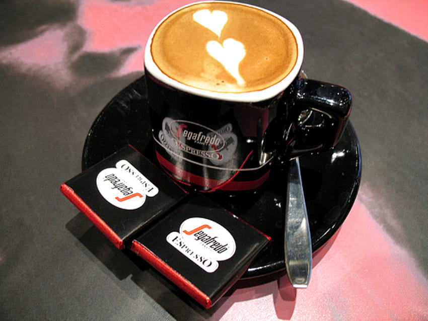 Café para você, café, colher de chá, amor, xícara de café papel de parede HD