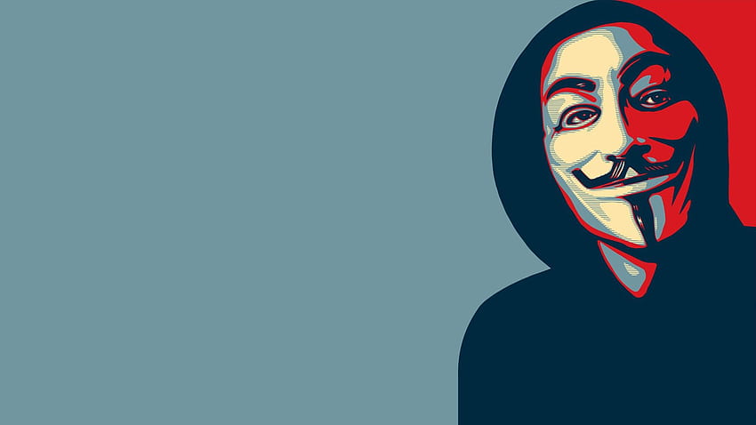 Anonymous, Face, Mask, Minimalism, Guy Fawkes HD wallpaper