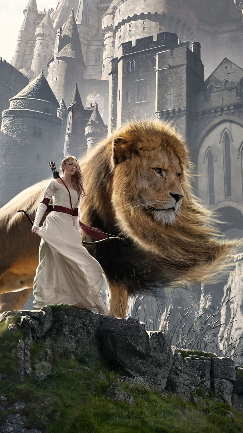 Susan And Aslan The Chronicles Of Narnia Extended HD phone wallpaper