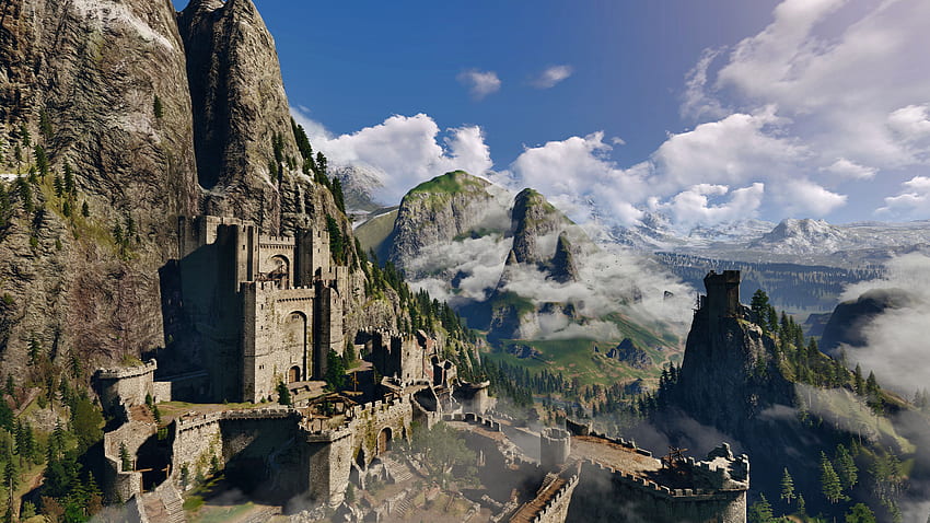 The Witcher 3: Wild Hunt、Kaer Morhen、ビデオ ゲーム、モバイル背景 高画質の壁紙
