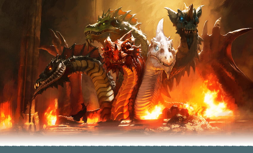 d&d tiamat 5e drache. Dungeons und Drachen, Dungeons und Drachenabenteuer, Drachenkunst HD-Hintergrundbild