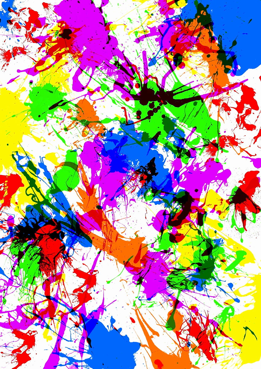 Splattered Paint Inspirational Paint Splatter wallpaper ponsel HD