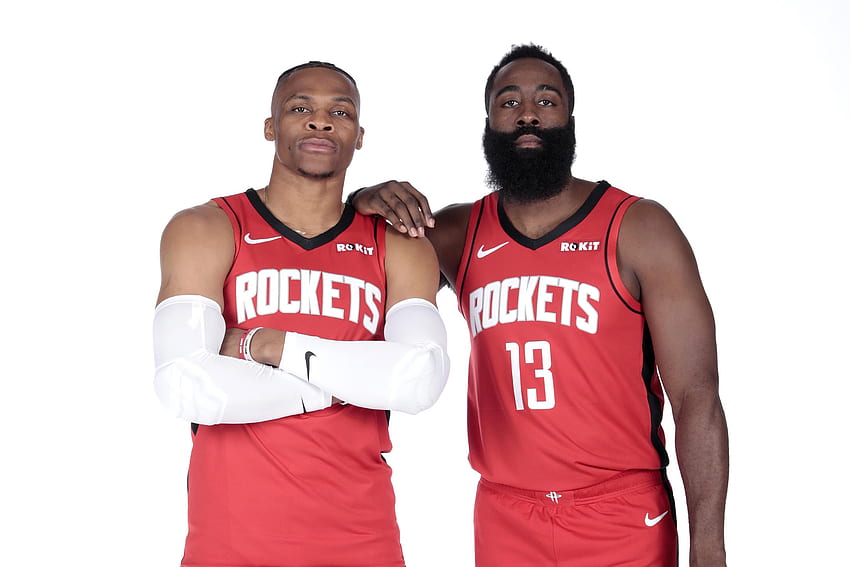 Come James Harden e Russell Westbrook possono capirlo, Russell Westbrook Houston Rockets Sfondo HD