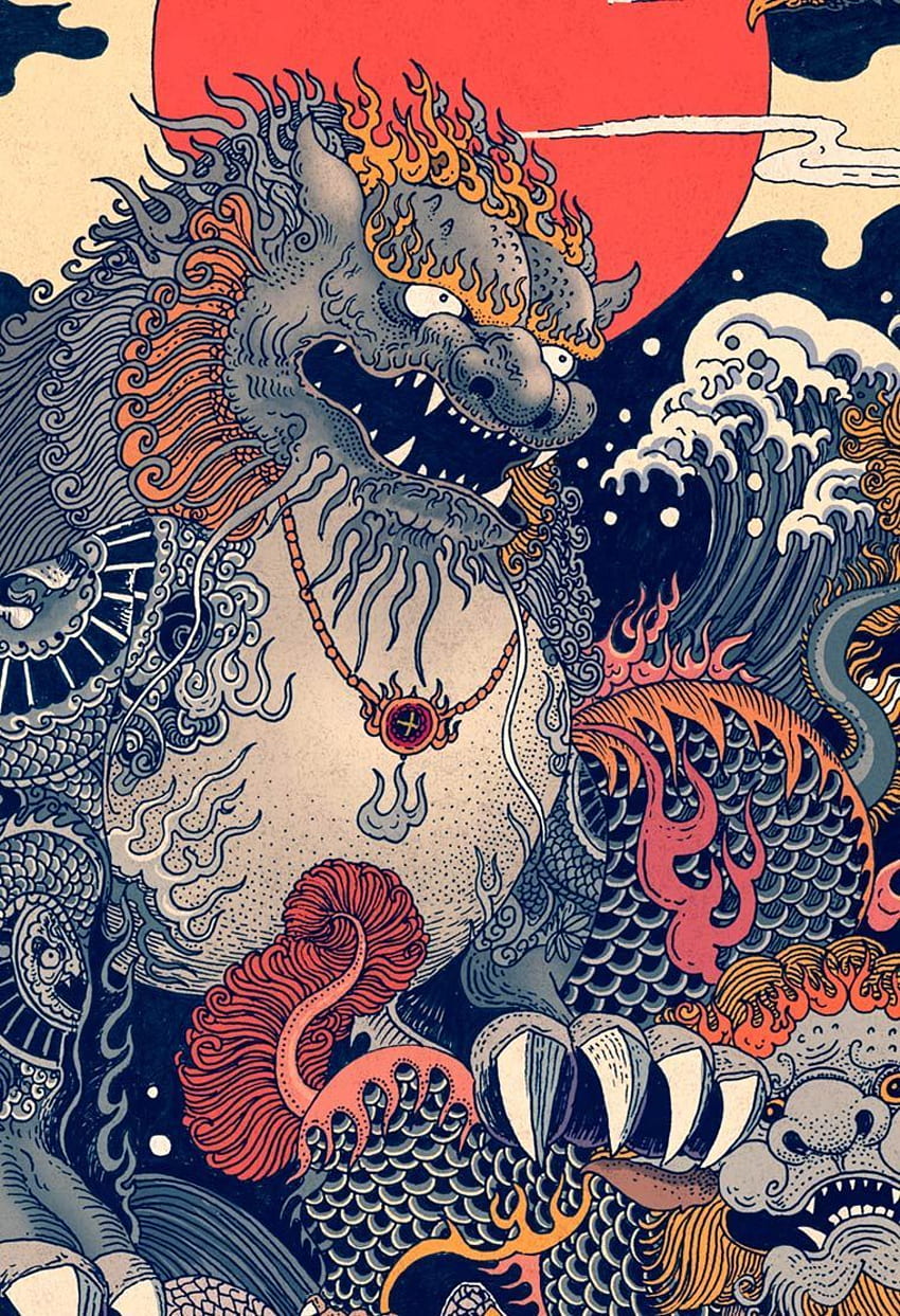 Impetuous World Life – Les magnifiques colorées illustrations de Rlon Wang Tapeta na telefon HD