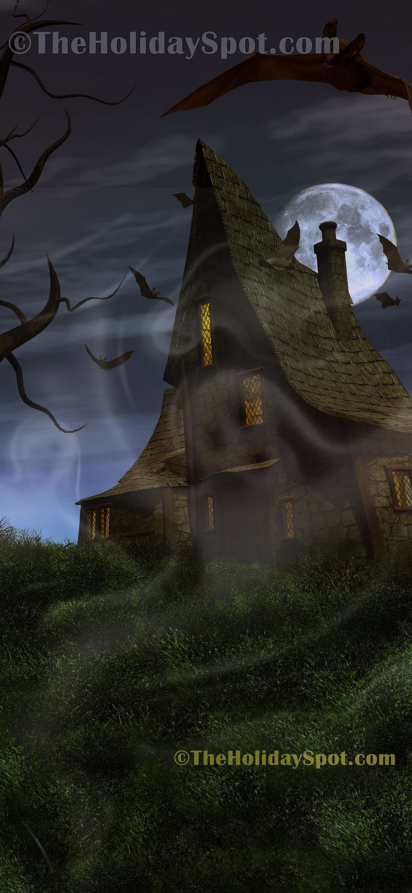 Halloween for iPhone, Haunted House iPhone HD phone wallpaper