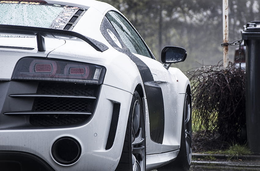Rain, Audi, Cars, Silver HD wallpaper