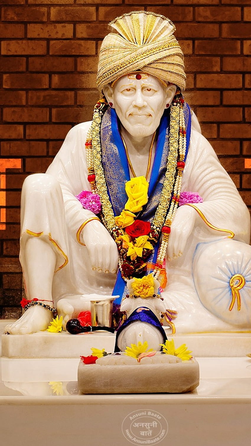 Sai Baba Live, Patung Marmer, dewa sai baba wallpaper ponsel HD