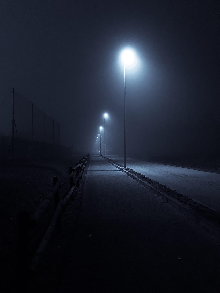 ITAP of a road in a foggy night. Night scenery, Night aesthetic ...