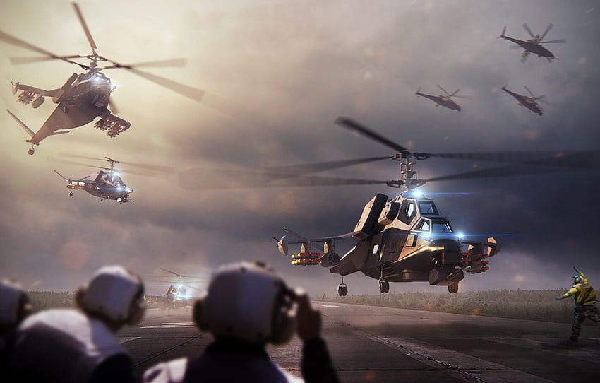 Future, People, Helicopter, Strip, Army, Military, The rise, BBC, Fiction, Air Force, Fiction, Helicopter, Helicopter, Future, Helicopters, Military for , section фантастика, Future Aircraft HD wallpaper