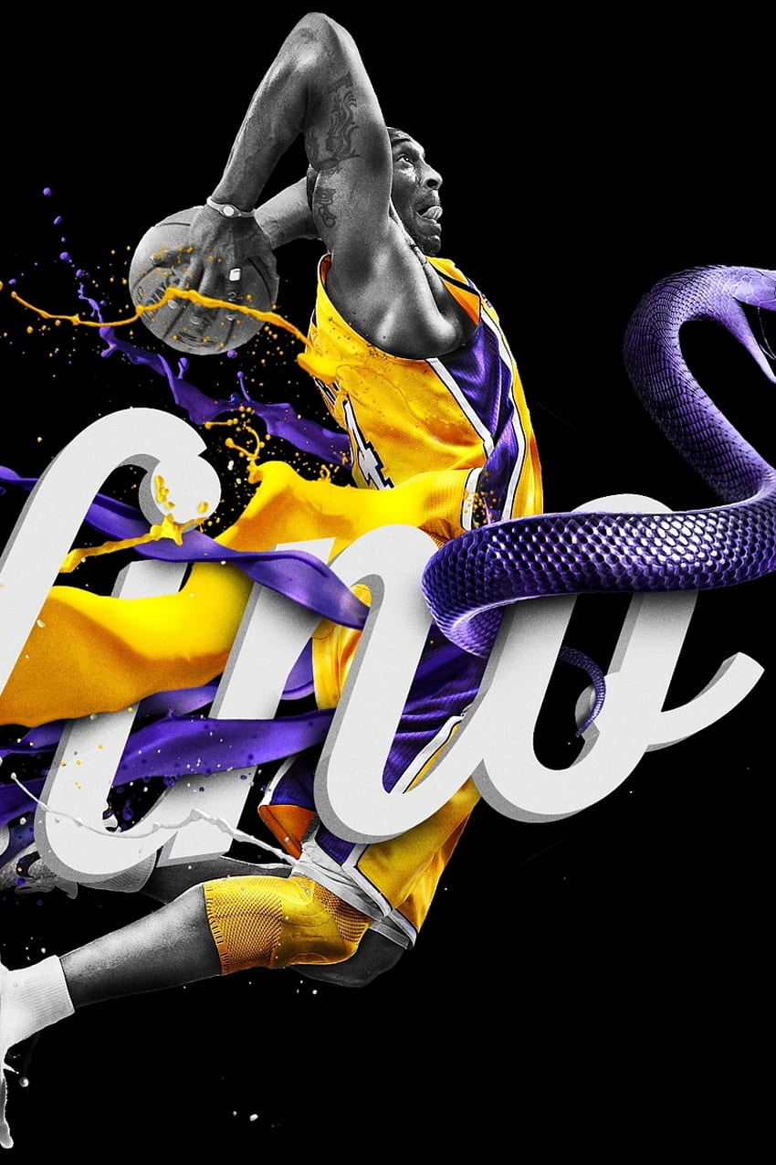 Los Angeles Lakers, NBA, Kobe Bryant, Logo - Logo Lakers Kobe Bryant, Kobe Bryant 24 Logo wallpaper ponsel HD