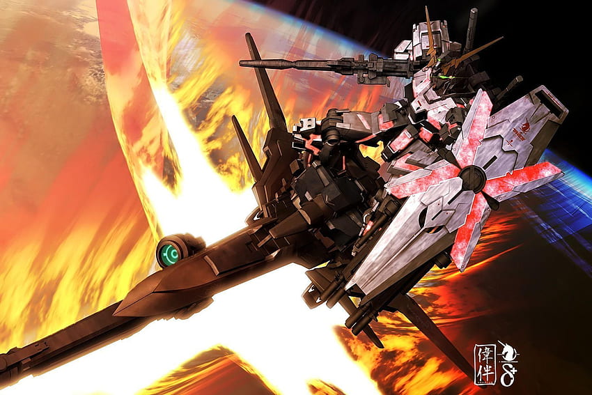 Gundam Unicorno, Gundam Banshee Sfondo HD