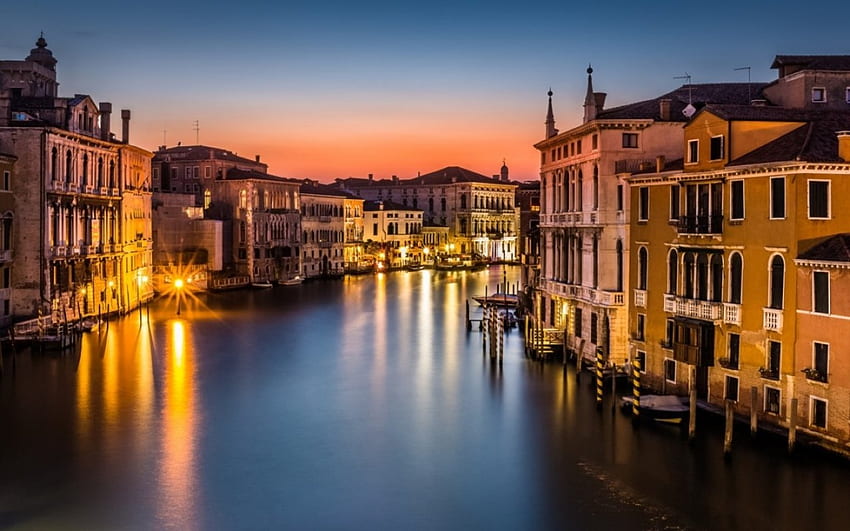 ヴェネツィア、川、美しい、街 高画質の壁紙