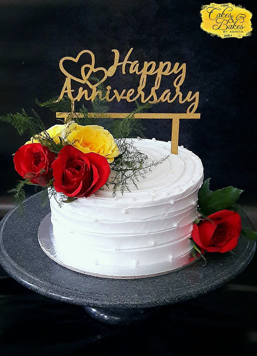 Wishing Happy Anniversary - Happy Anniversary Didi And Jiju Cake Tapeta na telefon HD