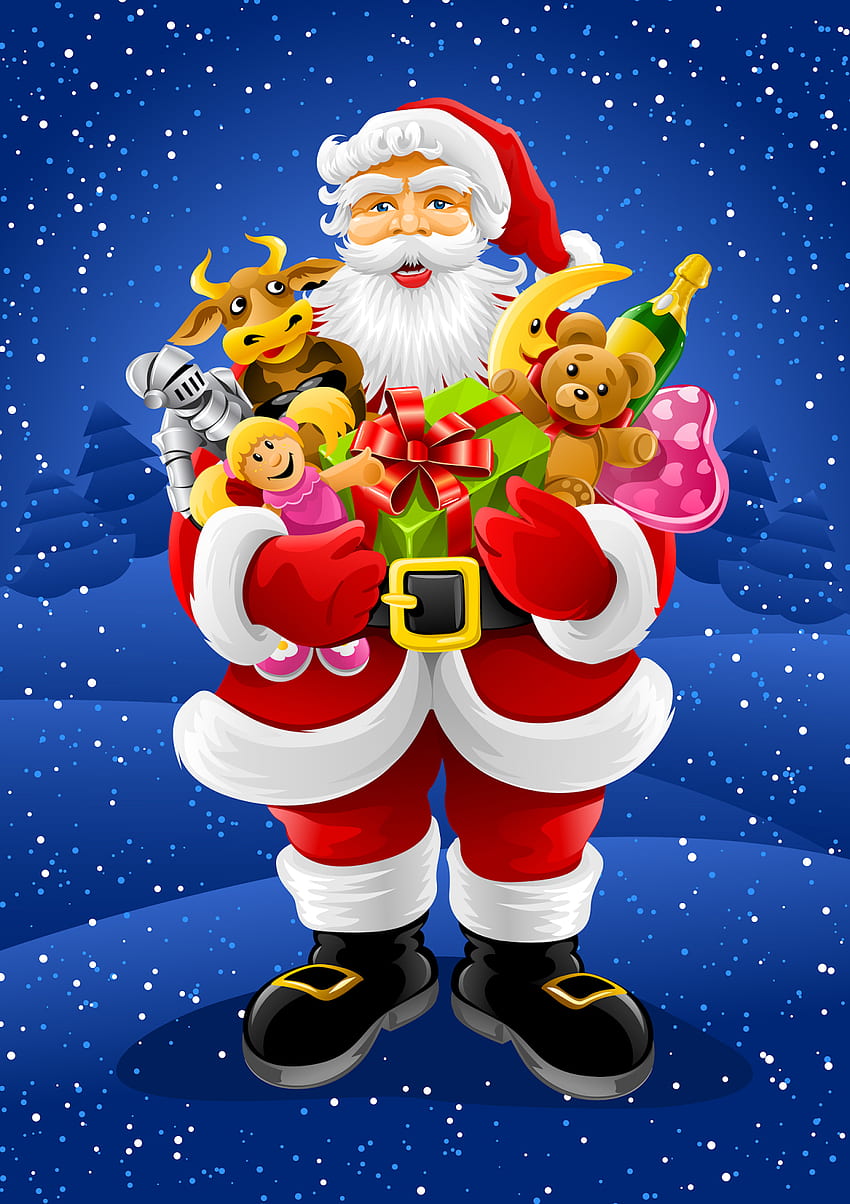 santa claus with shelf iphone android mobile wallpaper | Flickr