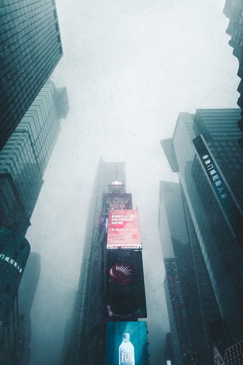 Neve em Nova York [], Neve na Times Square Papel de parede de celular HD