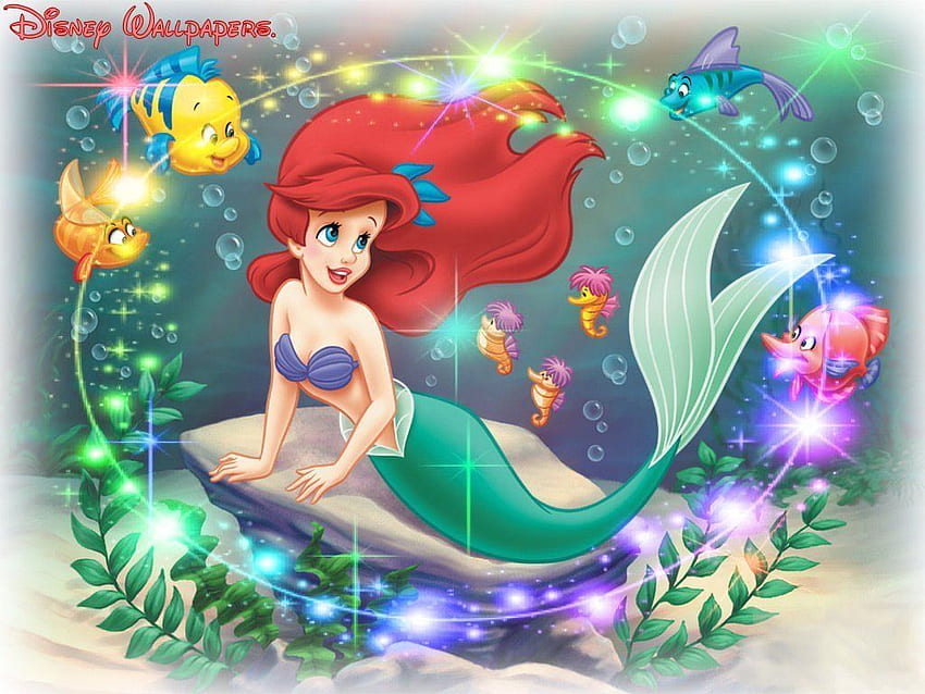 Ariel Mała Syrenka Tło, Disney Ariel Tapeta HD