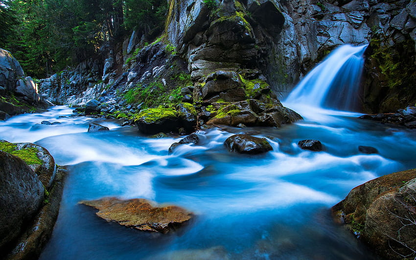 Wasserfall, beweglicher Wasserfall HD-Hintergrundbild