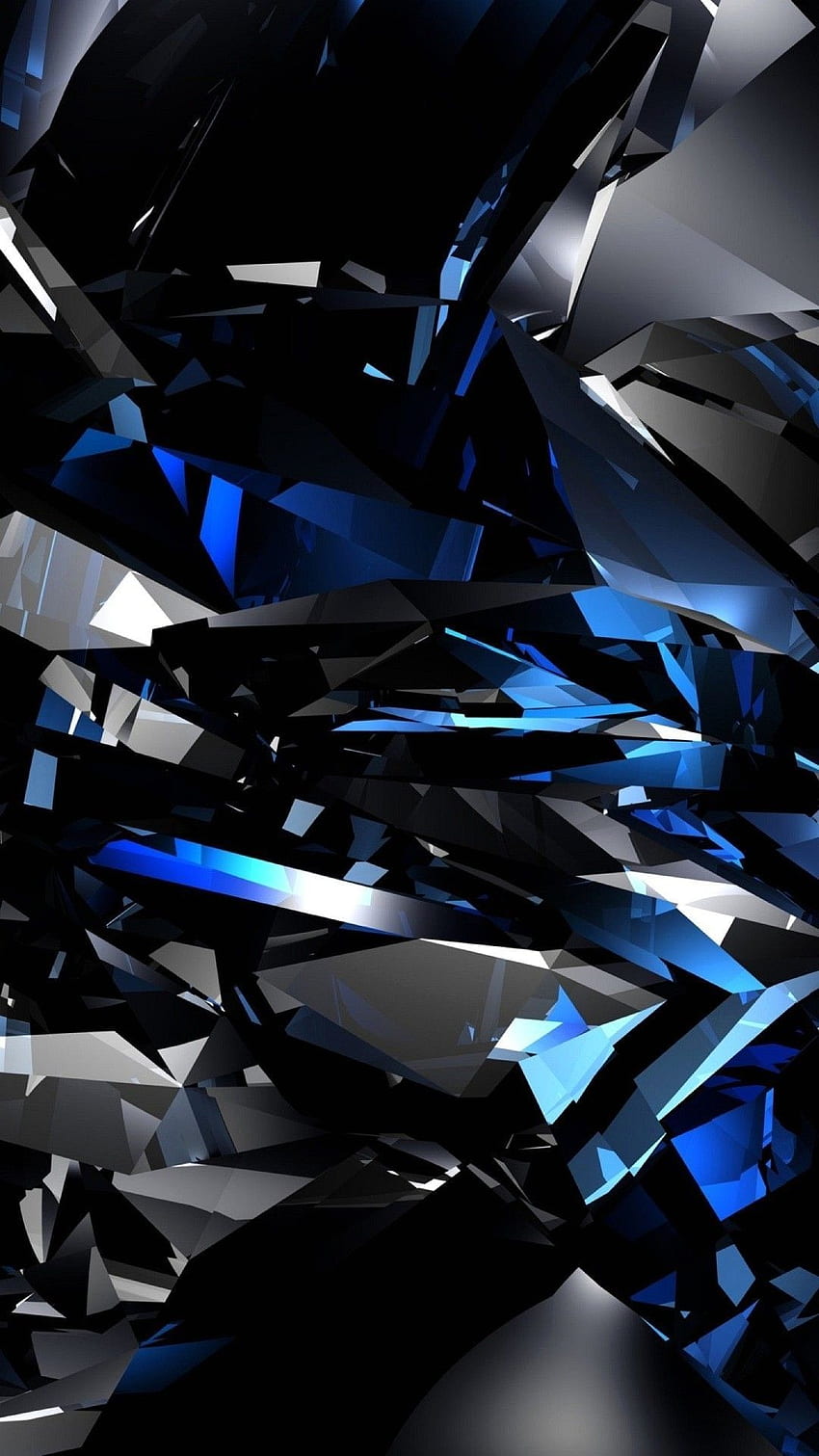 Blue Crystal in 2020. Android , 3D for mobile, Phone, Cool Crystal HD phone wallpaper