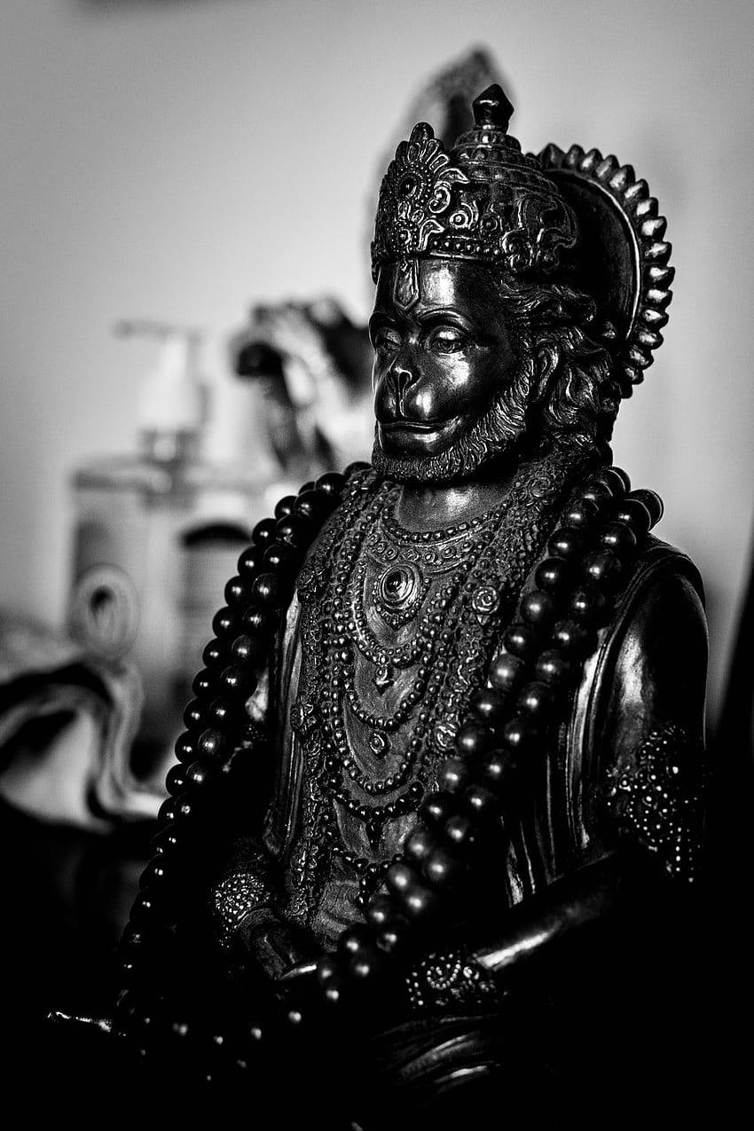 Black God, Ganesh Black and White HD phone wallpaper | Pxfuel