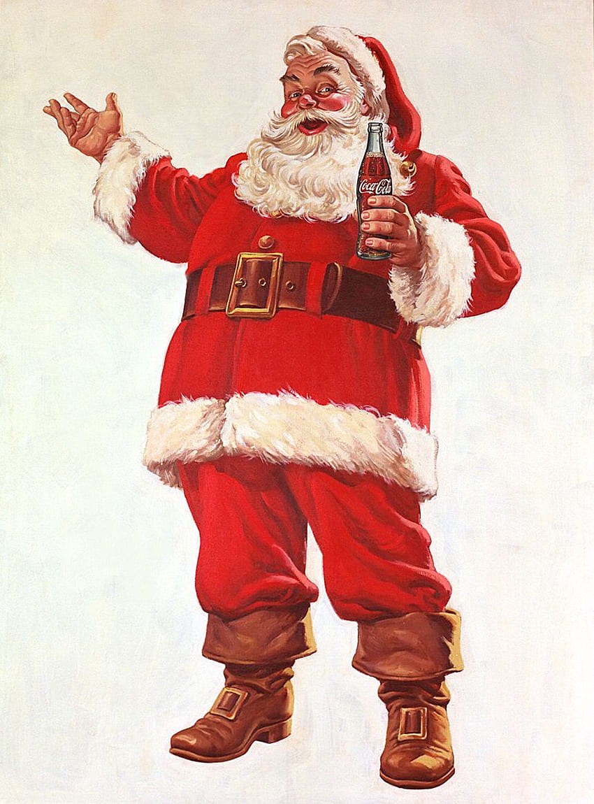 el lado Coca Cola de la Navidad!!. Christmas, Vintage Santa HD phone wallpaper