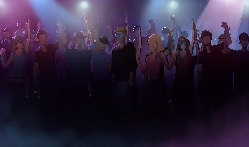 INT. DEMI CONCERT AUDIENCE FLOOR - NIGHT. Episode interactive background, Episode background, Anime background HD wallpaper