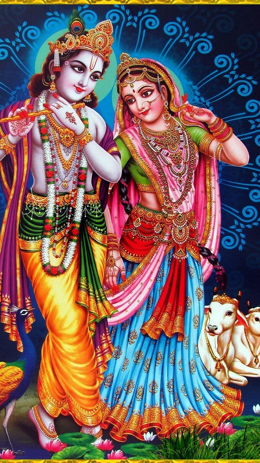Radha Krishna , Goddess Radha, Lord Krishna HD phone wallpaper ...