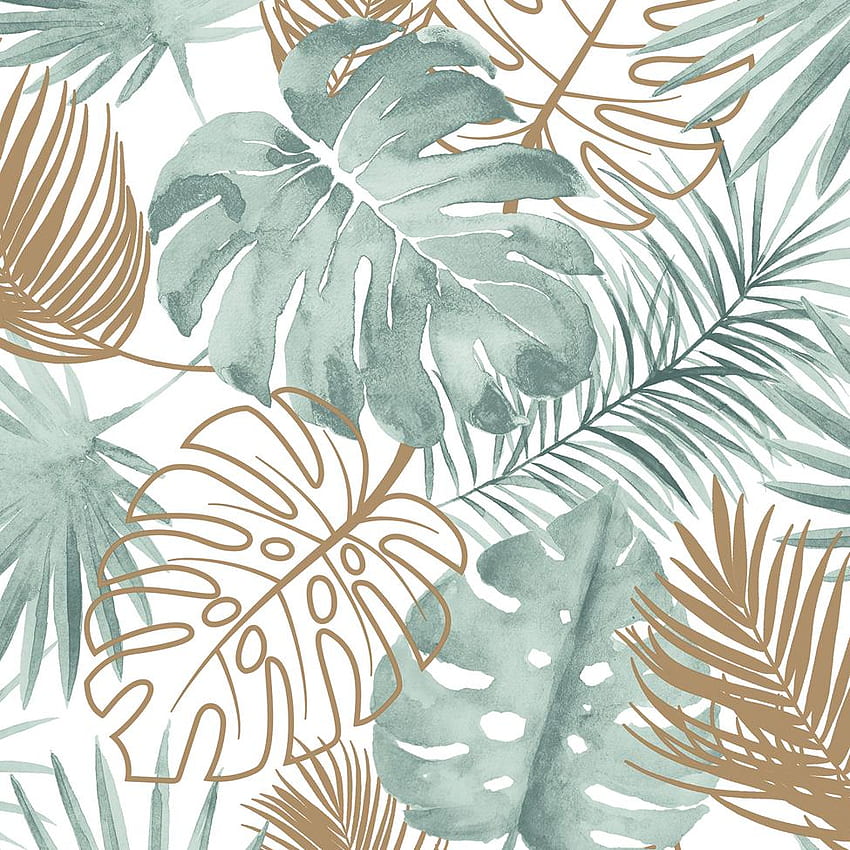 Tropical Leaf, Cute Aesthetic Leaf HD phone wallpaper