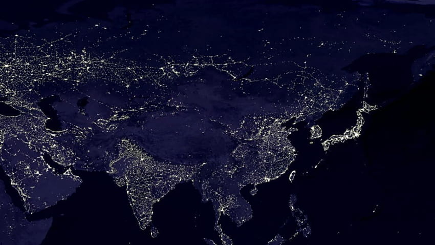 Night world asia, World at Night HD wallpaper