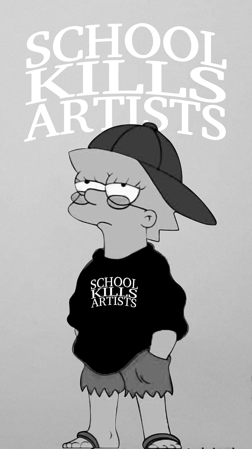 School Kills Artists Lisa Simpson Hoodie lisa simpson fondos, Aesthetic School Fond d'écran de téléphone HD