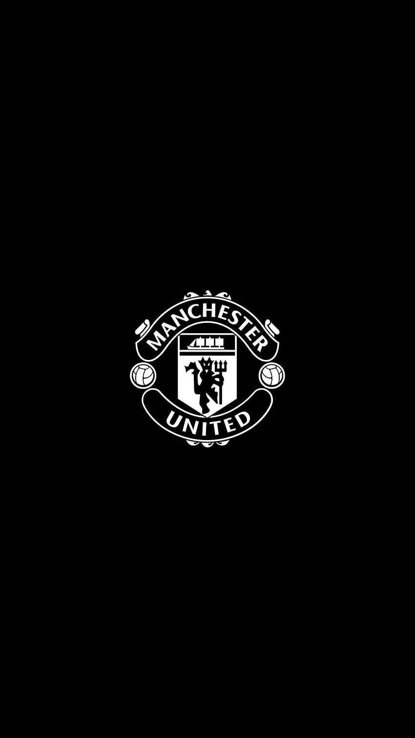 Pomysły Czerwonych Diabłów. man united, klub piłkarski Manchester United, Manchester United Football, Manchester United Black Tapeta na telefon HD