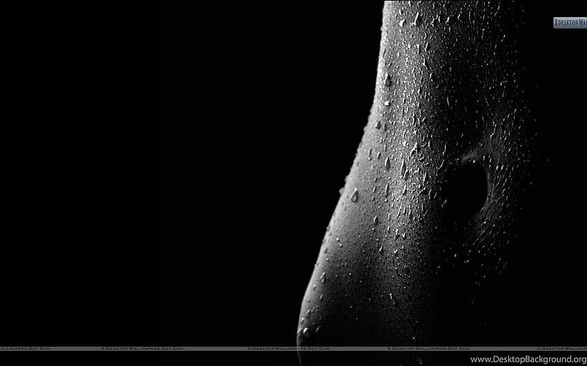 Peau De Fille N Très Mignonne Avec Des Gouttes D'eau Noir Blanc. Arrière-plan, super mignon Fond d'écran HD