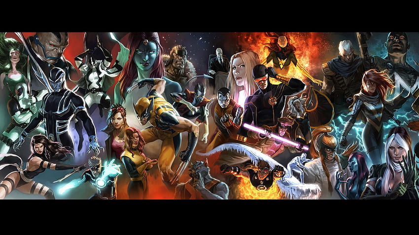X Men, Wolverine, Deadpool Wade Wilson, Psylocke, Gambit, Jean Grey, Fantomex HD duvar kağıdı
