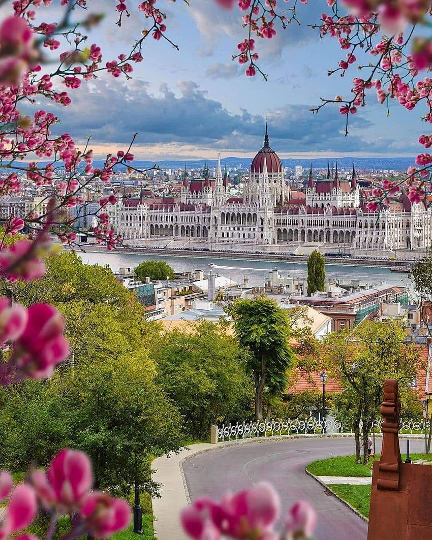 Будапеща, Унгария, облак, небе HD тапет за телефон