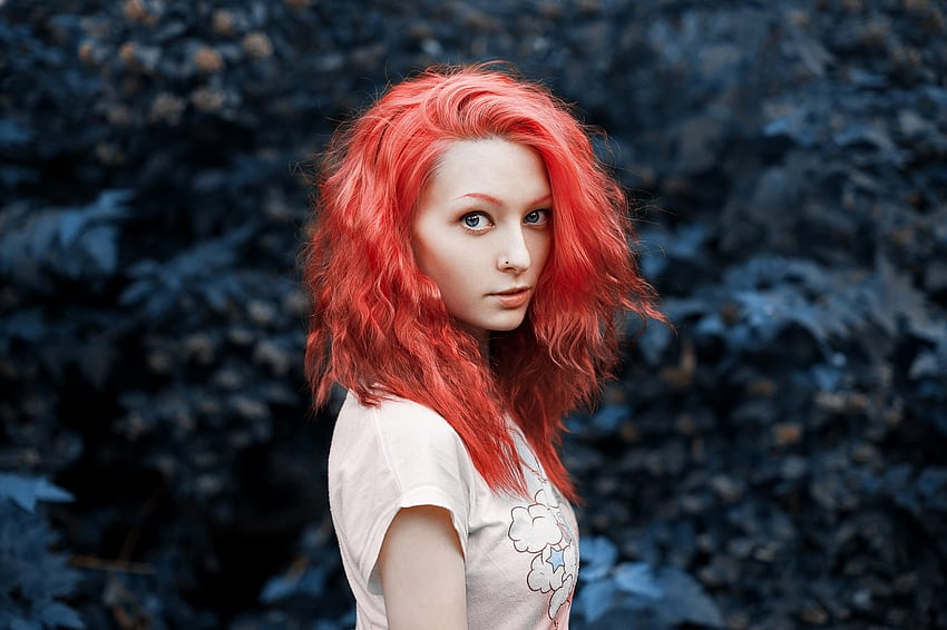 Unknown Model, babe, lady, model, red head, woman HD wallpaper